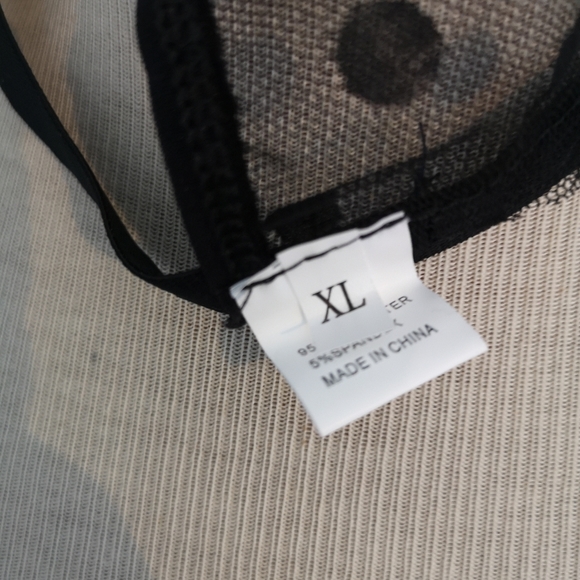BNWT Dotted Harness Sheer Mesh Lingerie Set - Picture 8 of 10